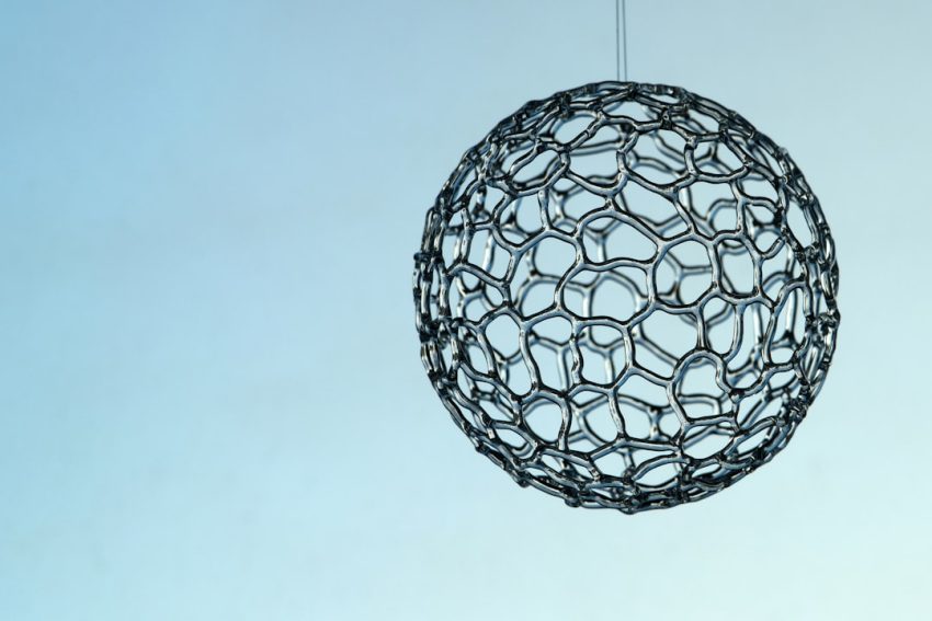 Photo molecular ball floor lamp